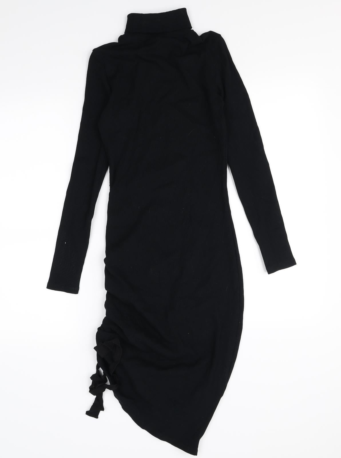 Very Womens Black  Rayon Jumper Dress  Size 10