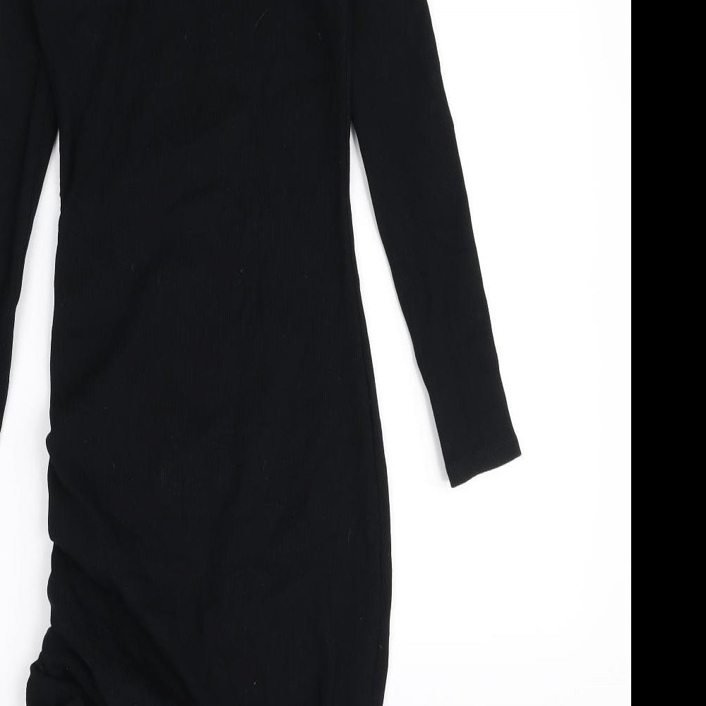 Very Womens Black  Rayon Jumper Dress  Size 10