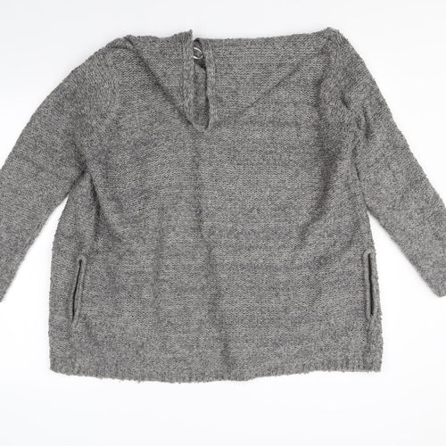 George Womens Grey   Cardigan Jumper Size 14