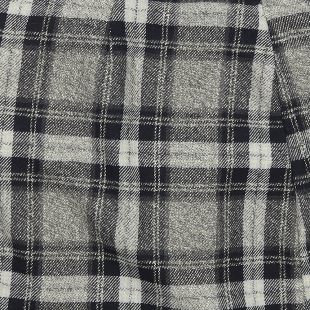 TU Womens Black Plaid  Skater Skirt Size 14