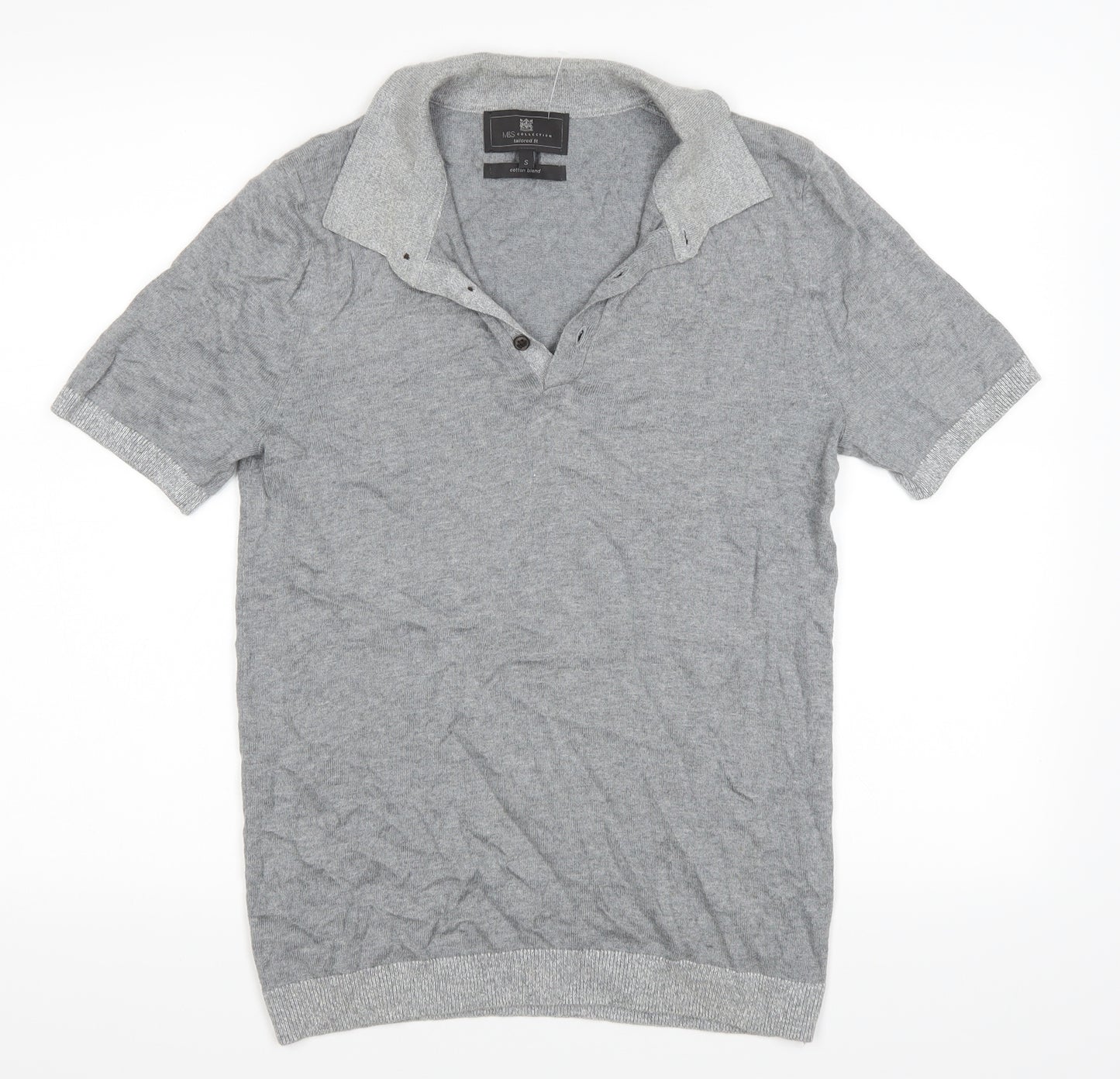 Marks and Spencer Mens Grey    Polo Size S