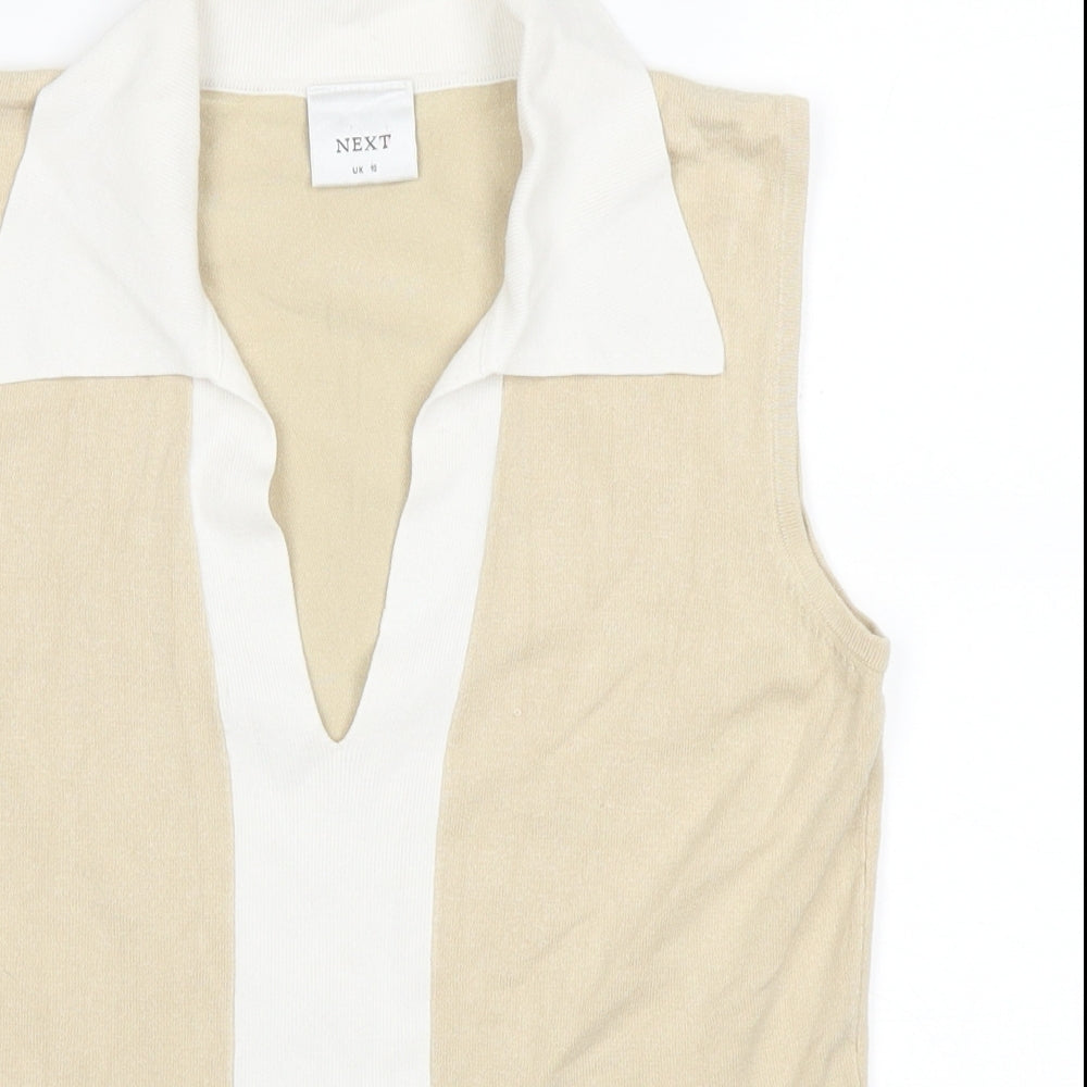 NEXT Womens Beige   Basic Tank Size 10