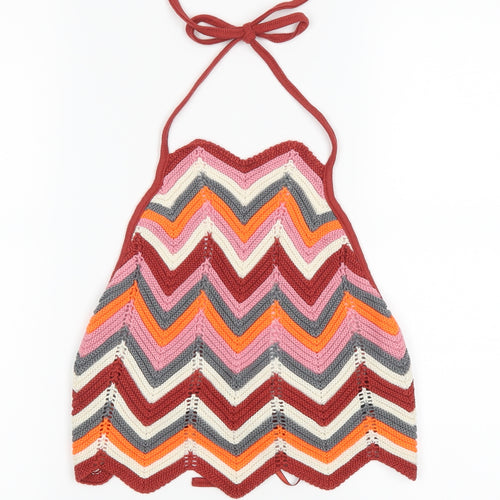 Primark Womens Red Striped  Camisole Tank Size M