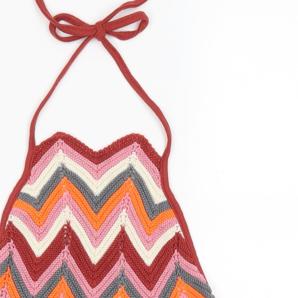Primark Womens Red Striped  Camisole Tank Size M