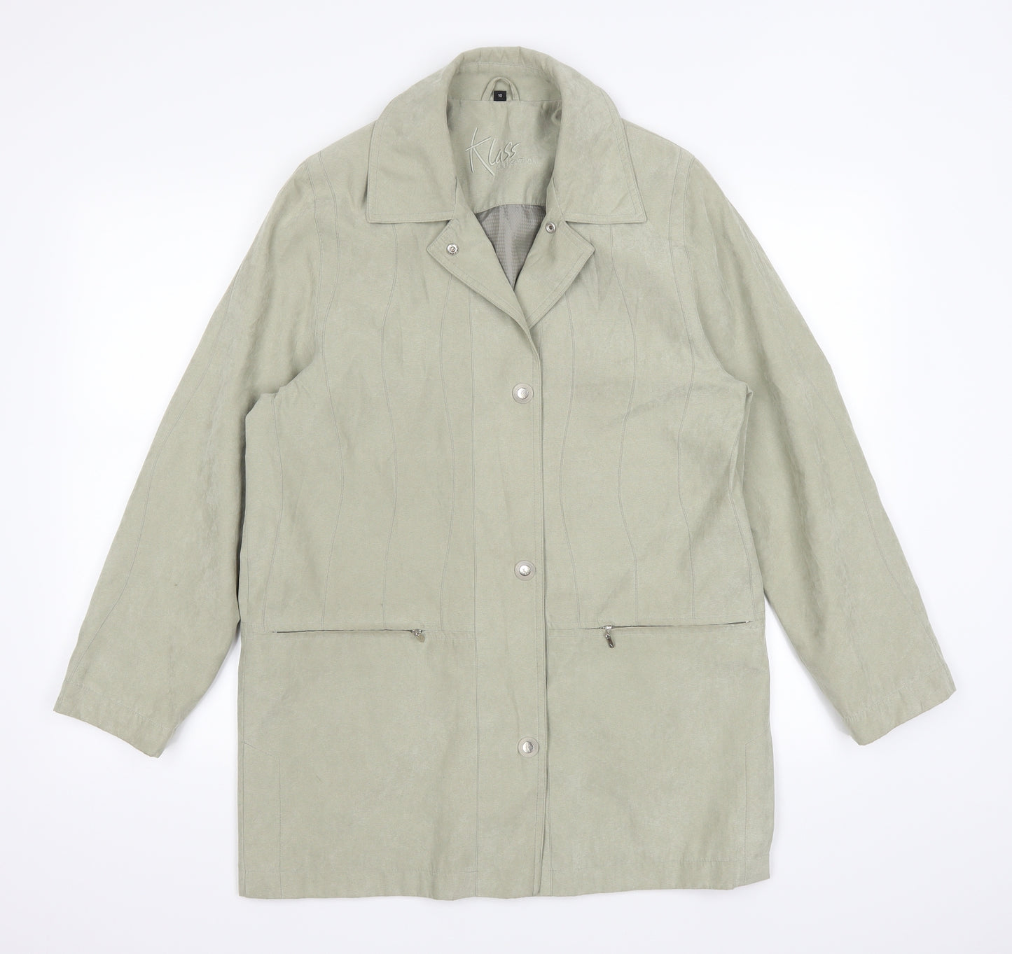 Klass Womens Green   Jacket Coat Size 10