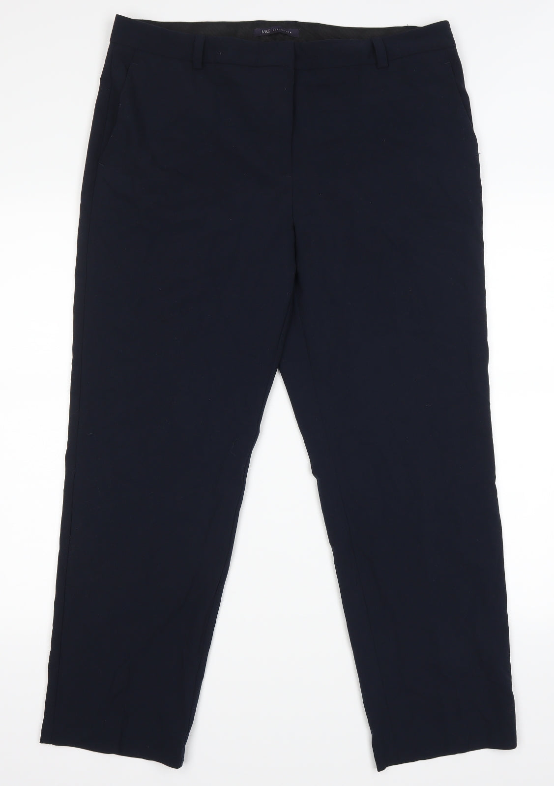 Marks and Spencer Womens Blue   Trousers  Size 16 L26 in