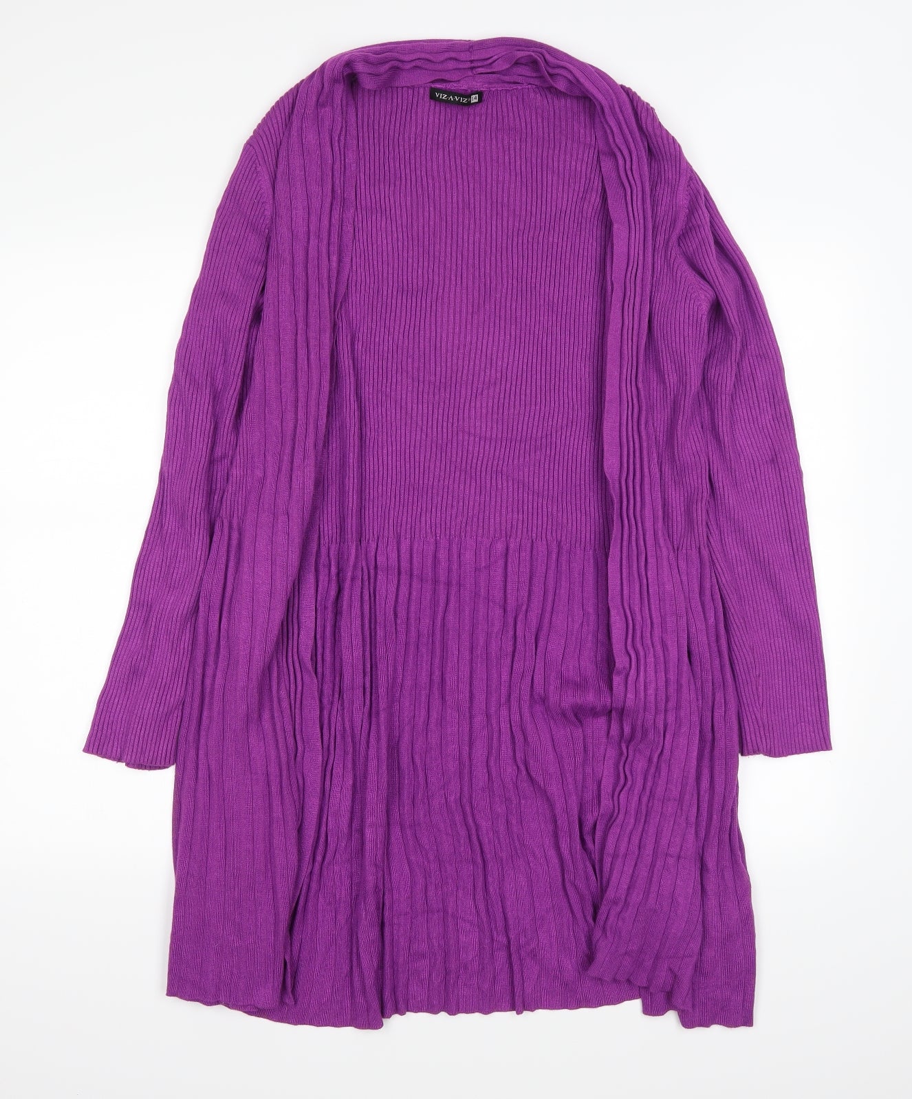 Viz A Viz Womens Purple   Cardigan Jumper Size 14