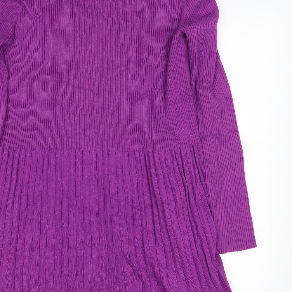 Viz A Viz Womens Purple   Cardigan Jumper Size 14