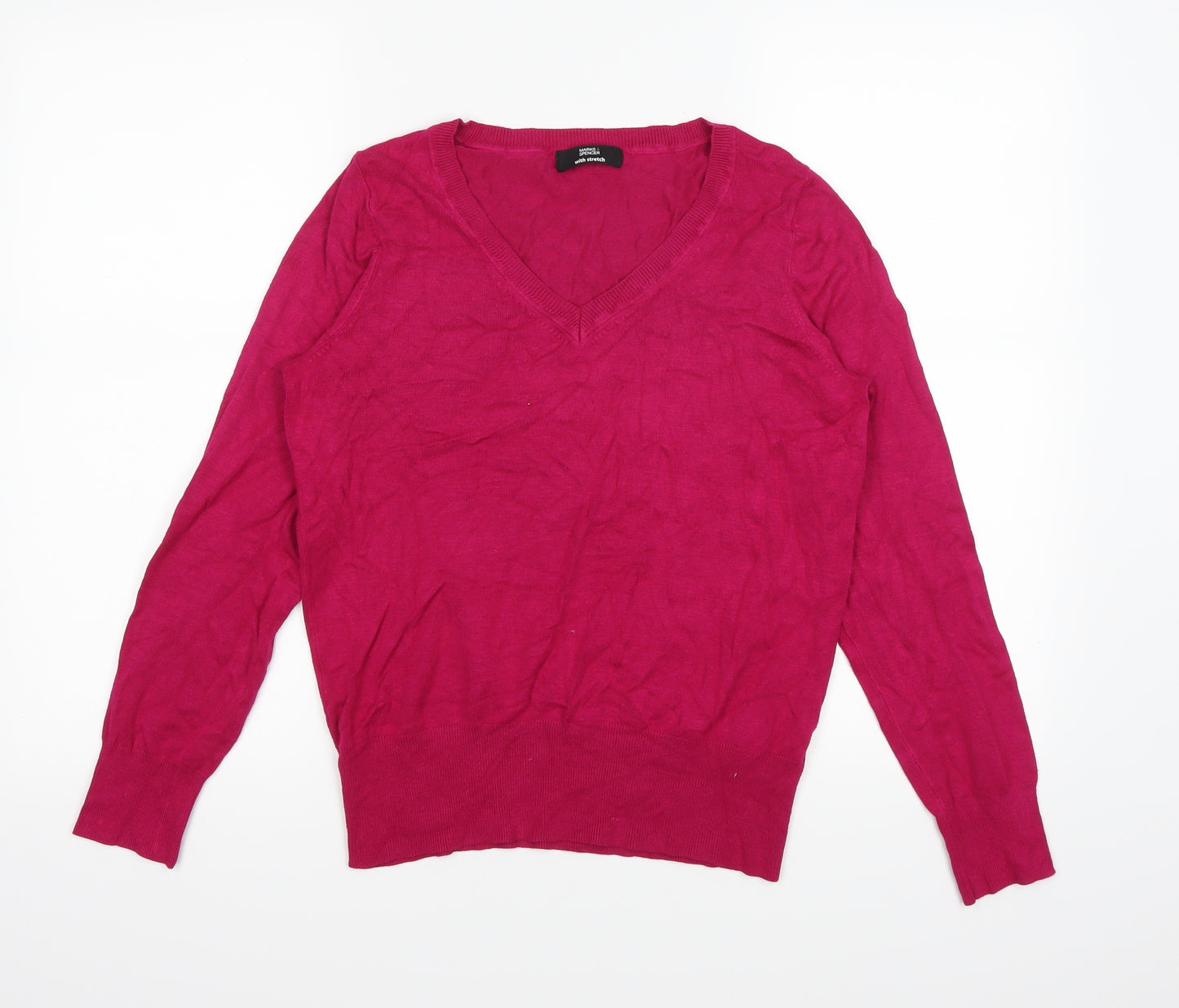 Marks and Spencer Womens Pink   Pullover Jumper Size 12
