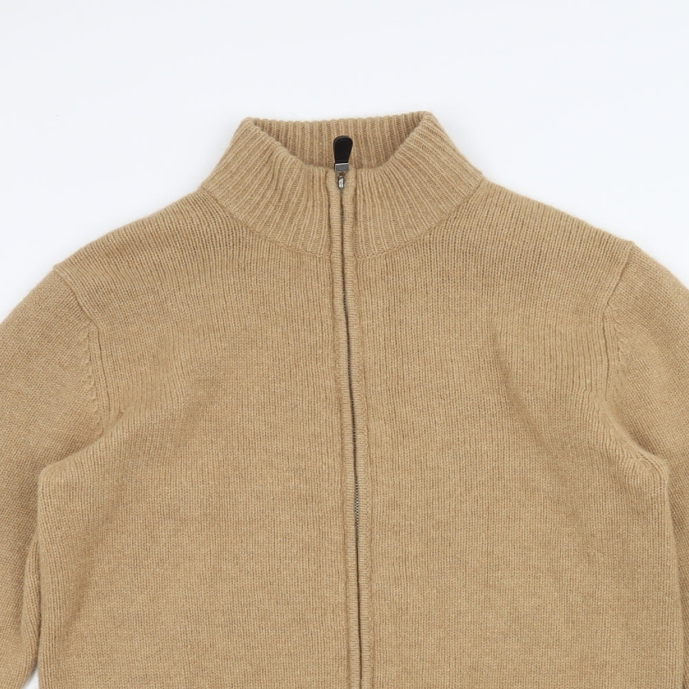 Tommy Hillfiger Mens Brown   Full Zip Jumper Size S