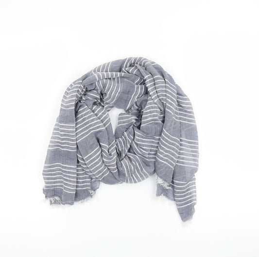 Front view of Preworn women’s blue scarf