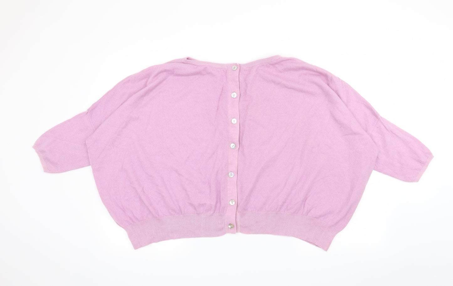 mani stone Womens Purple   Cardigan Jumper Size M