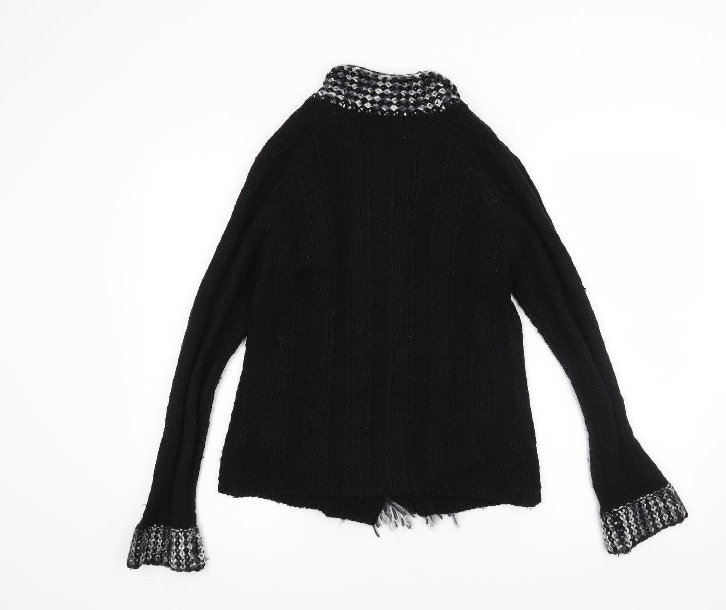 BASSINI Womens Black   Cardigan Jumper Size M