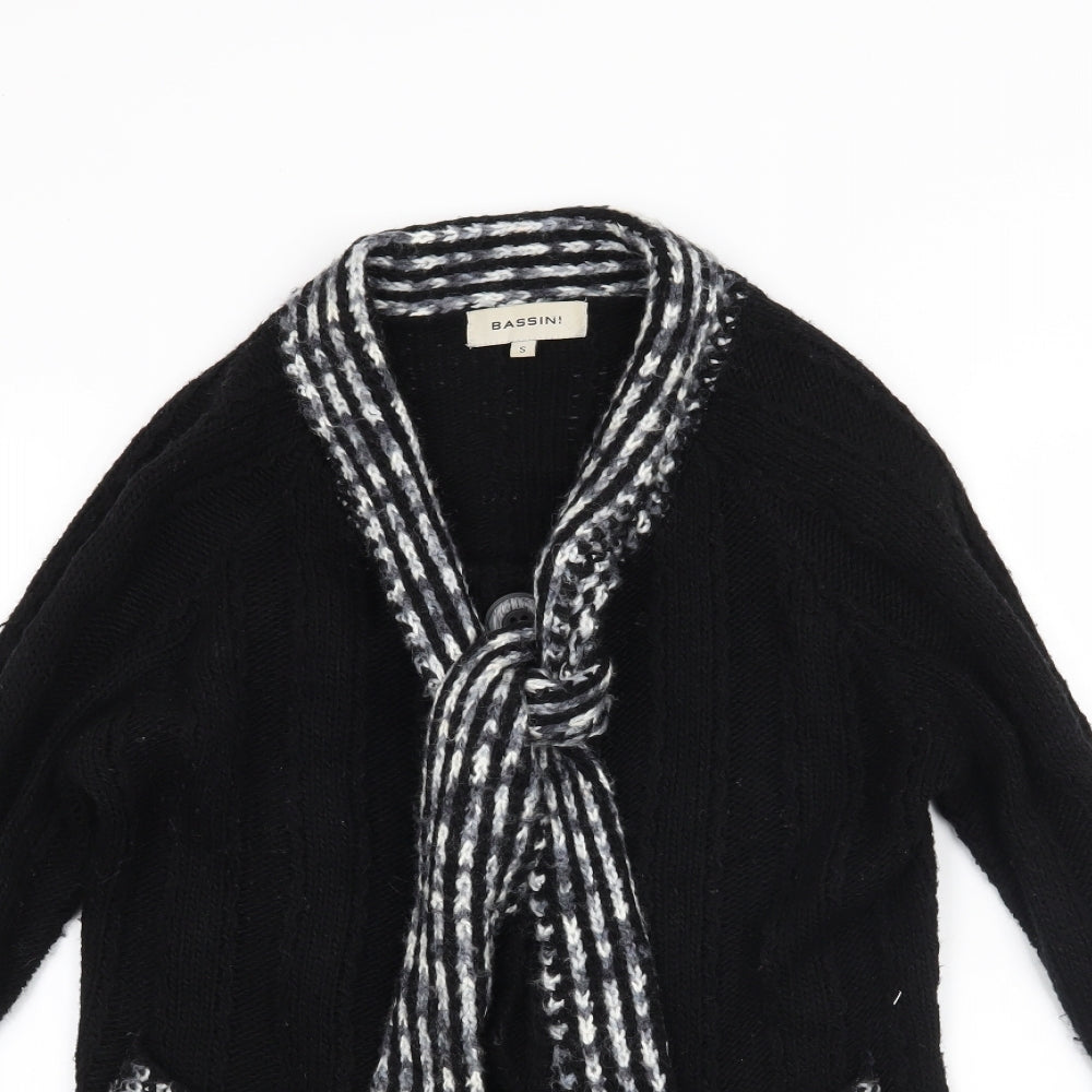 BASSINI Womens Black   Cardigan Jumper Size M