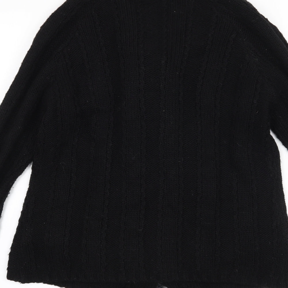 BASSINI Womens Black   Cardigan Jumper Size M