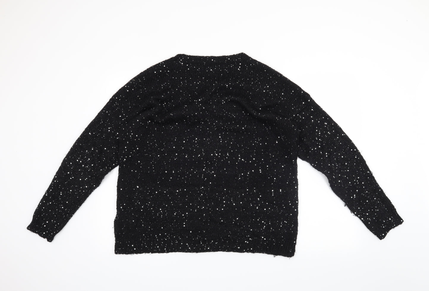 Heart & Soul Womens Black   Pullover Jumper Size 16