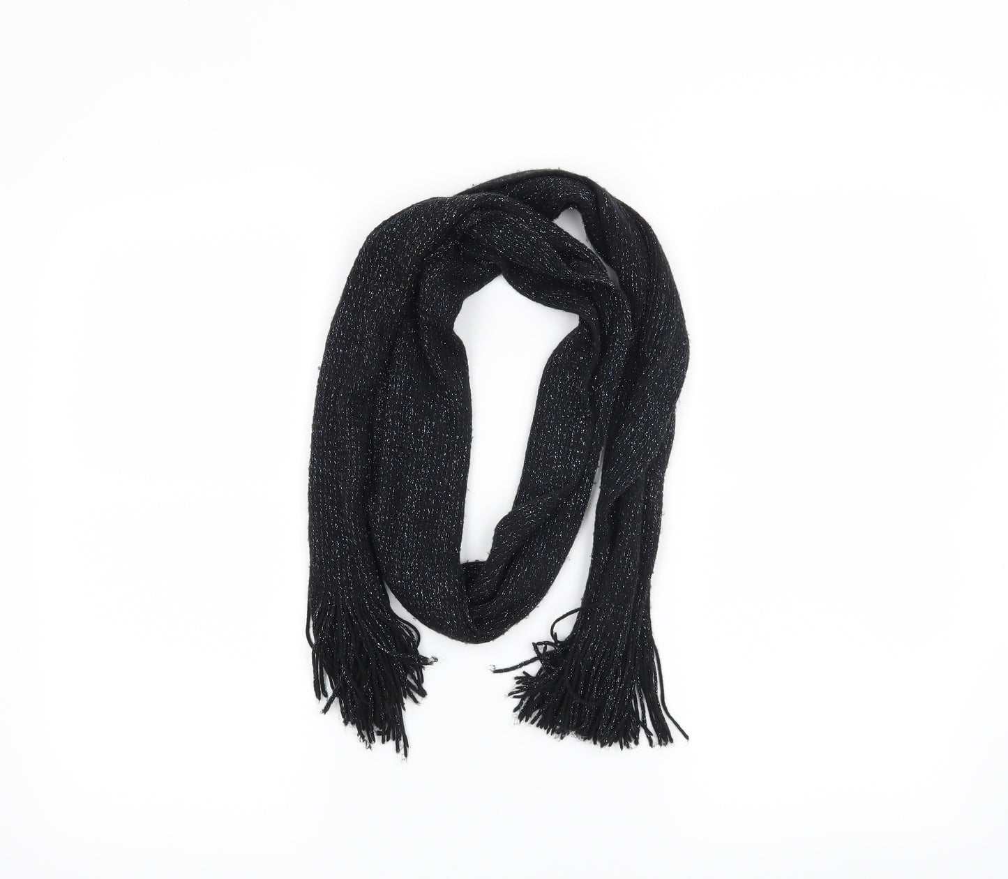 Preworn Womens Black    Scarf