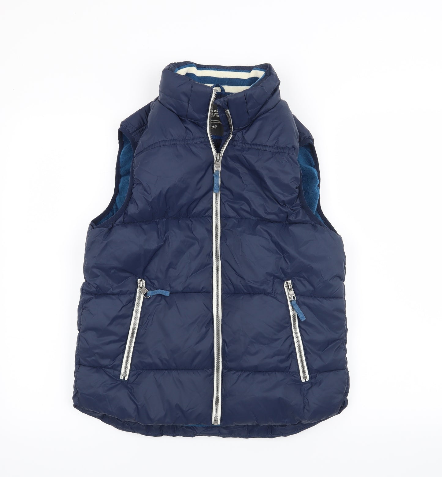 H&M Boys Blue   Jacket Waistcoat Size 14 Years