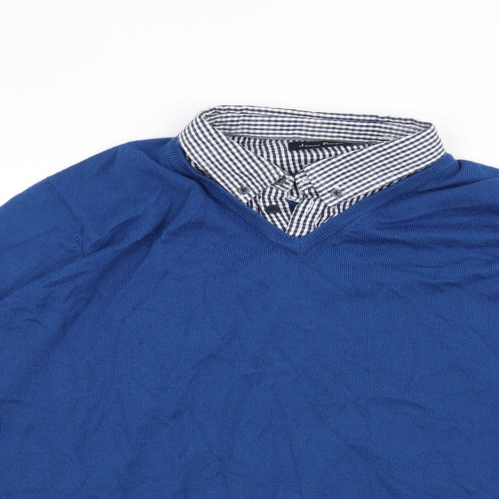 James pringle Mens Blue   Pullover Jumper Size L
