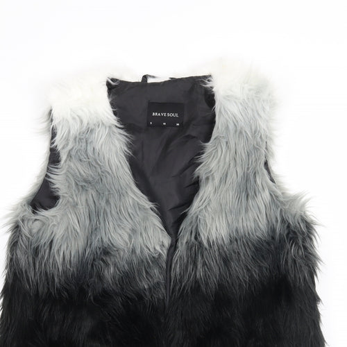 Brave Soul Womens Grey   Jacket Waistcoat Size 10