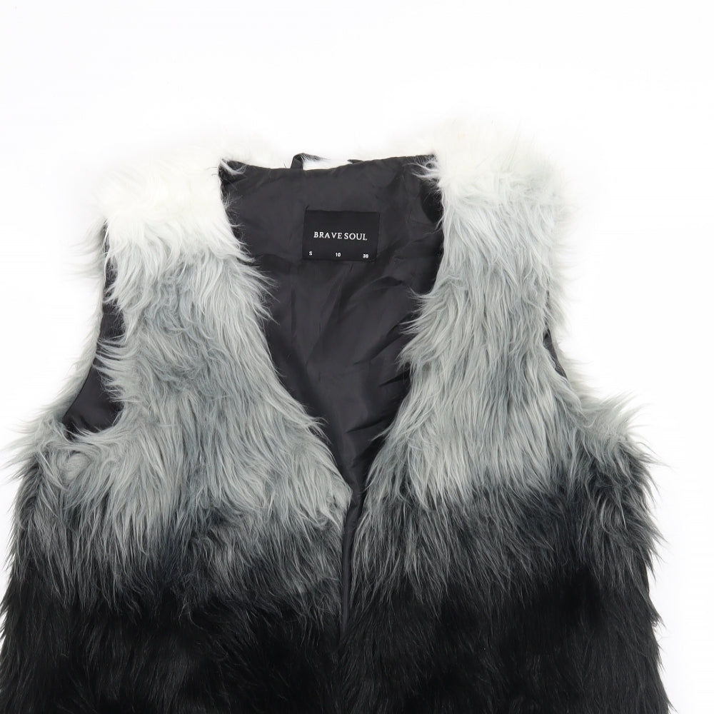 Brave Soul Womens Grey   Jacket Waistcoat Size 10