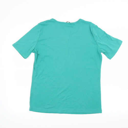Viz A Viz Womens Green   Basic T-Shirt Size 16