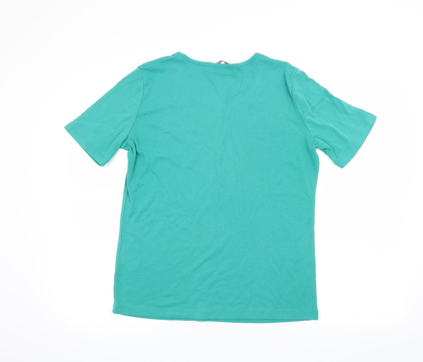 Viz A Viz Womens Green   Basic T-Shirt Size 16