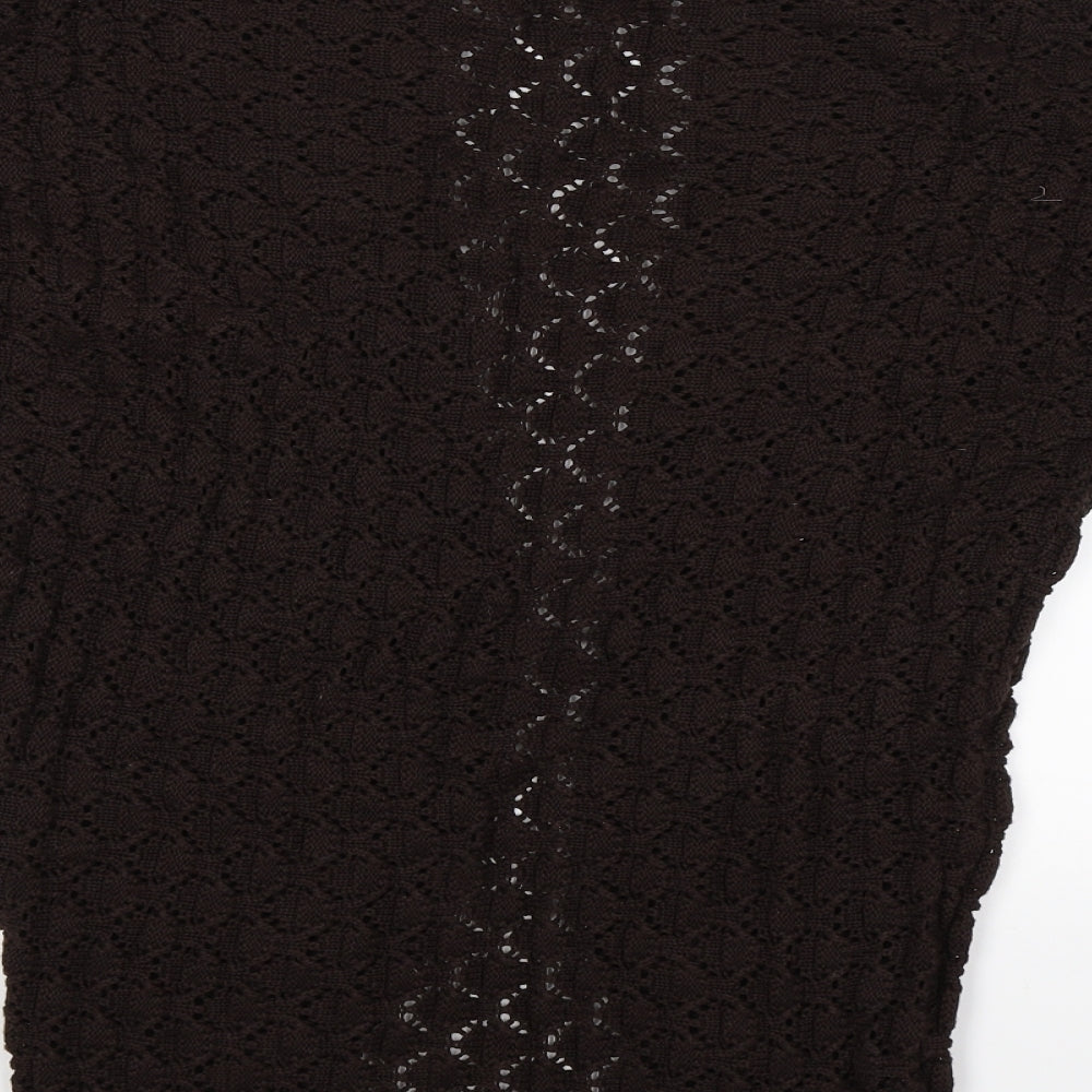 Agenda Womens Brown  Knit Cardigan Jumper Size 20