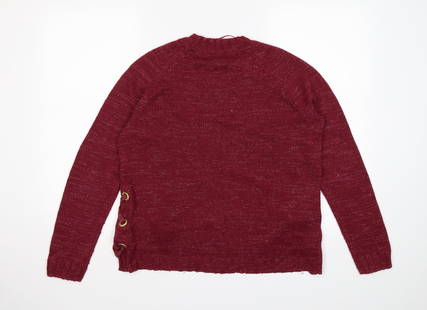 George Womens Red  Knit Pullover Jumper Size 12