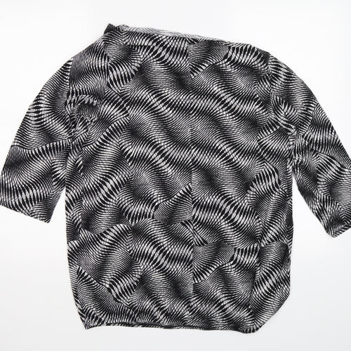George Womens Black Striped  Basic Blouse Size 20