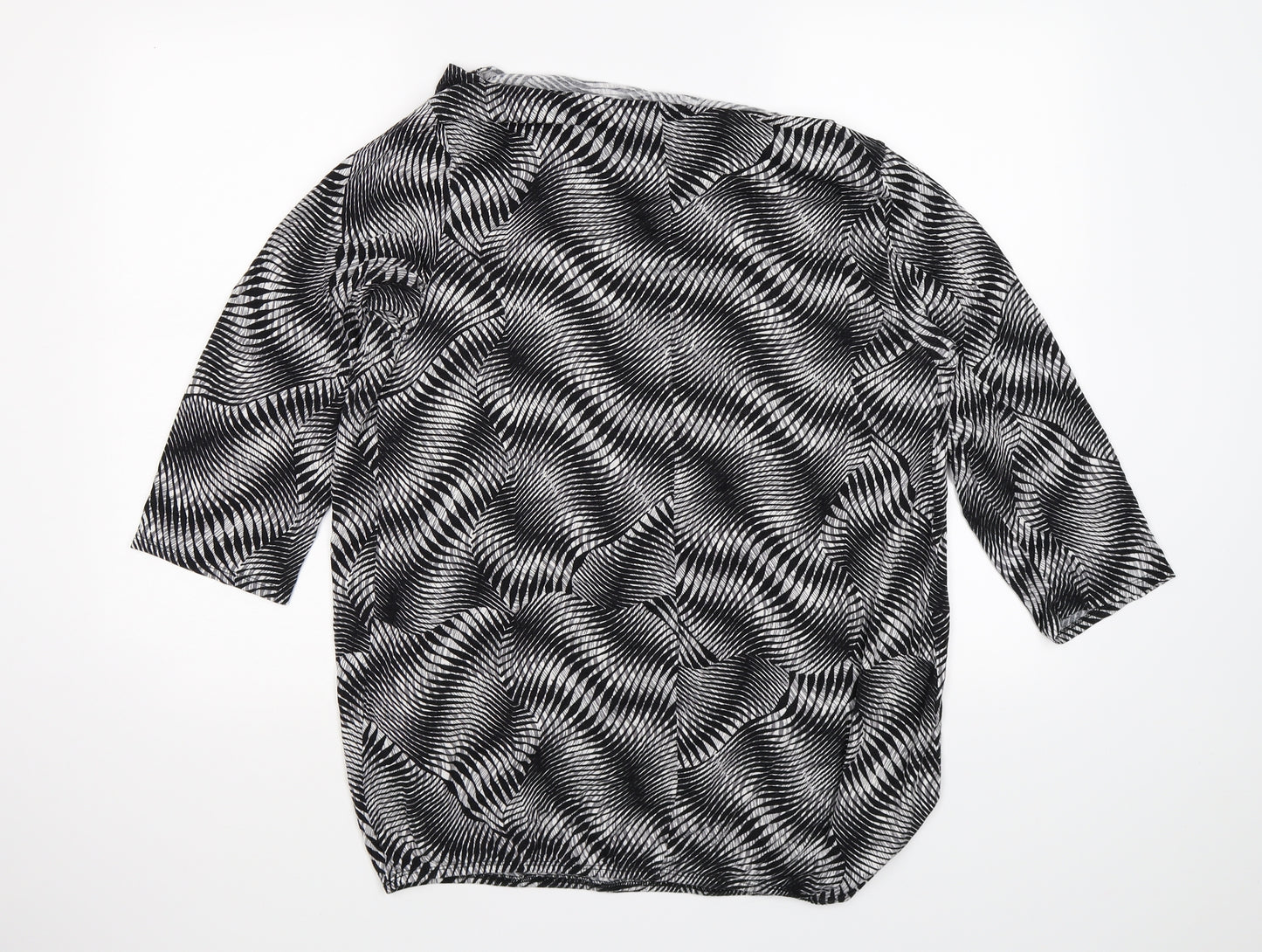 George Womens Black Striped  Basic Blouse Size 20
