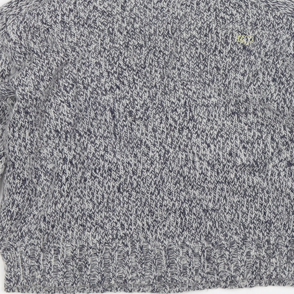 i loovve Womens Blue  Knit Pullover Jumper Size M  - elbow pads