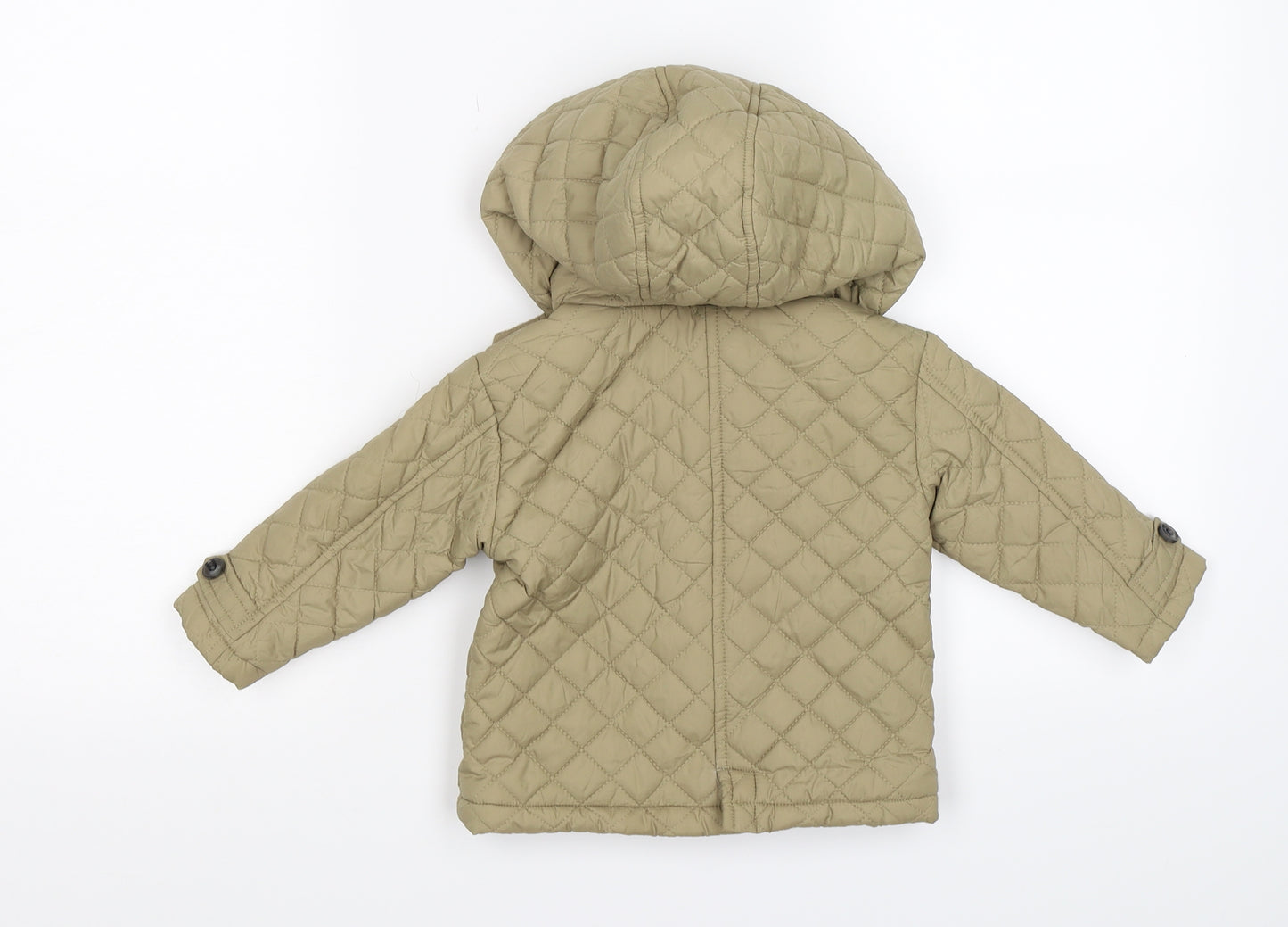 Sfera Baby Beige   Quilted Jacket Size 6-9 Months  - fleece lined