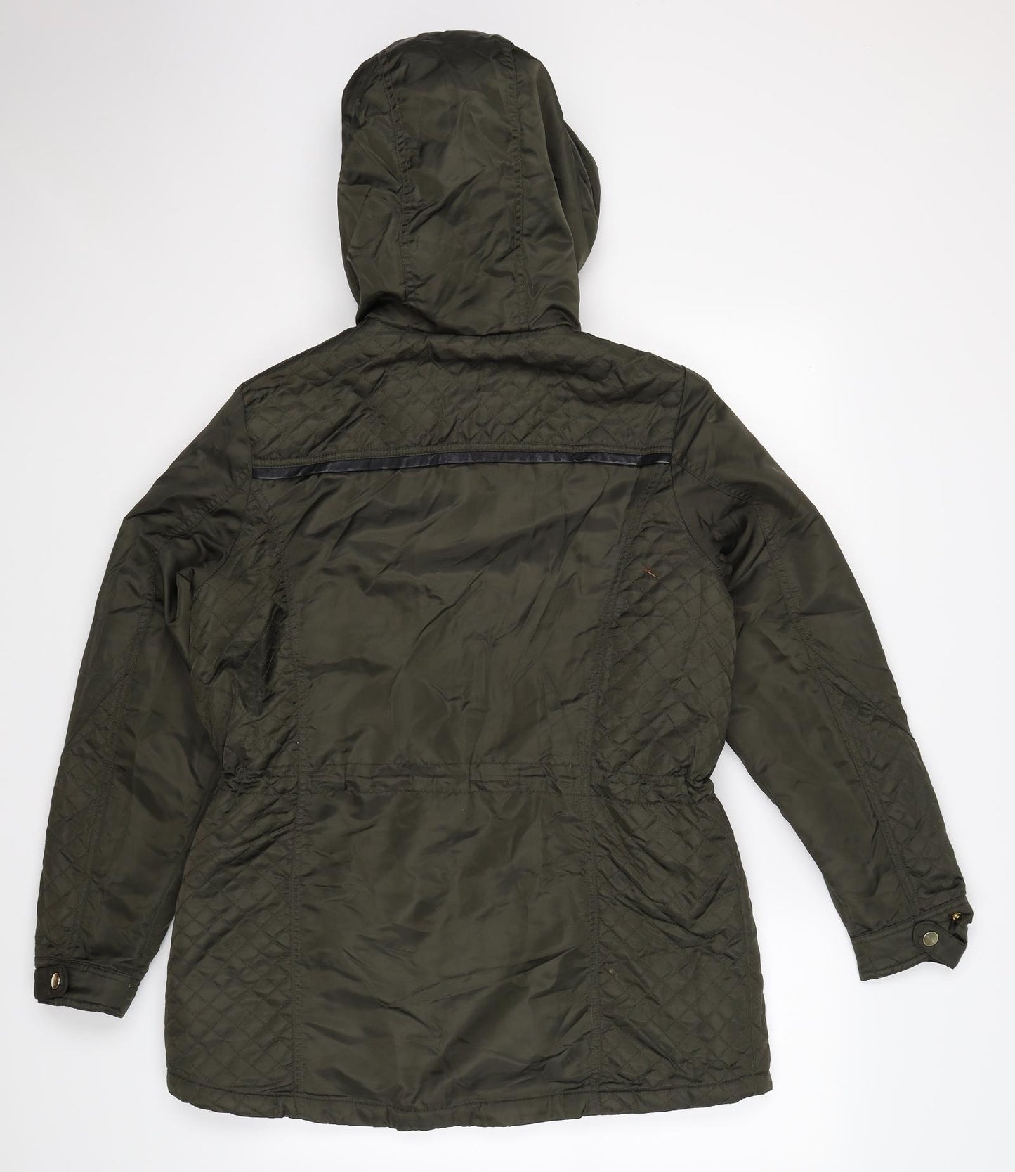 Papaya Womens Green   Parka Jacket Size 14