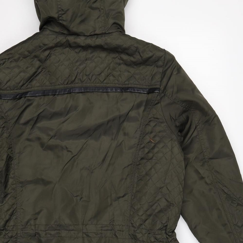 Papaya Womens Green   Parka Jacket Size 14