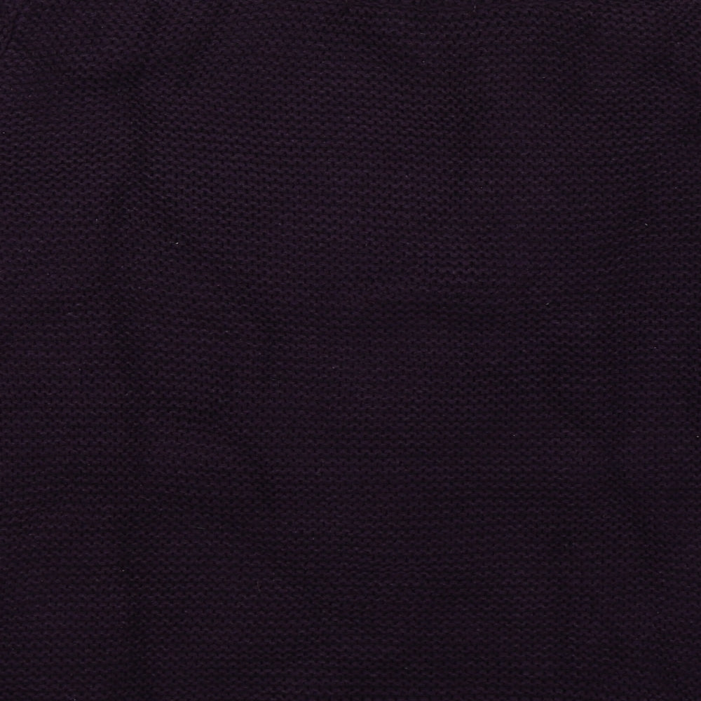 Betty Jackson Black Womens Purple  Knit Pullover Jumper Size 20