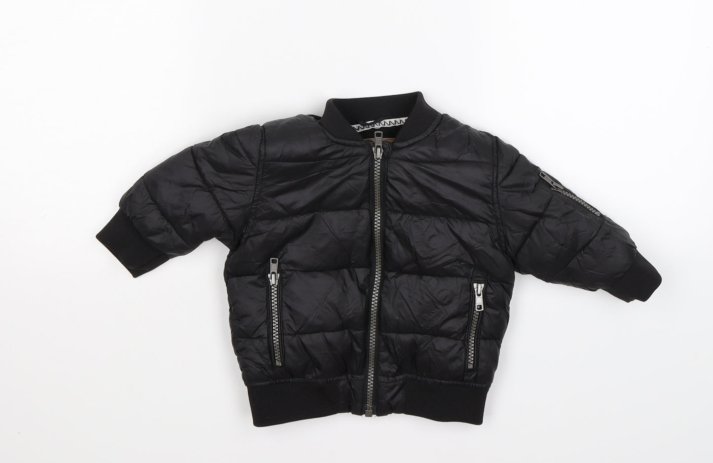 NEXT Boys Black   Puffer Jacket Jacket Size 6-9 Months