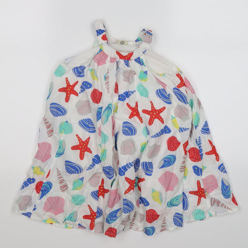 Frugi Girls White   A-Line  Size 4-5 Years  - sea shells