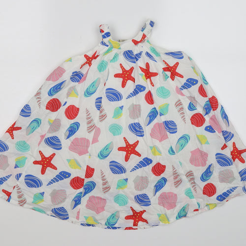 Frugi Girls White   A-Line  Size 4-5 Years  - sea shells