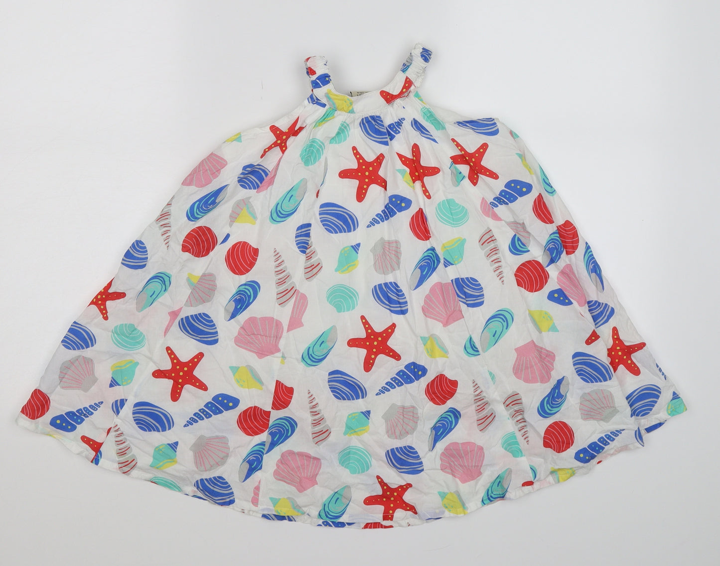 Frugi Girls White   A-Line  Size 4-5 Years  - sea shells