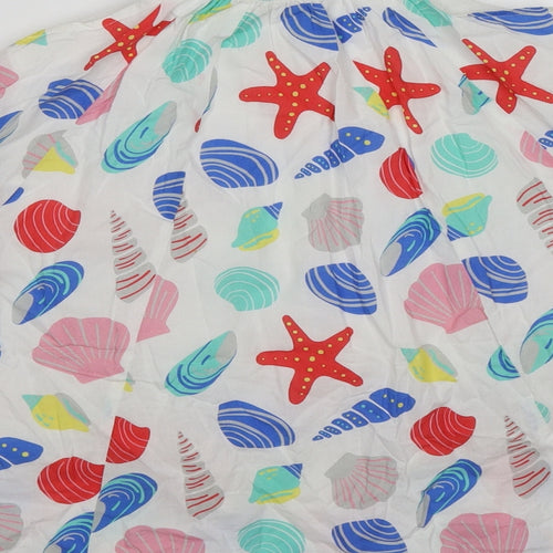 Frugi Girls White   A-Line  Size 4-5 Years  - sea shells