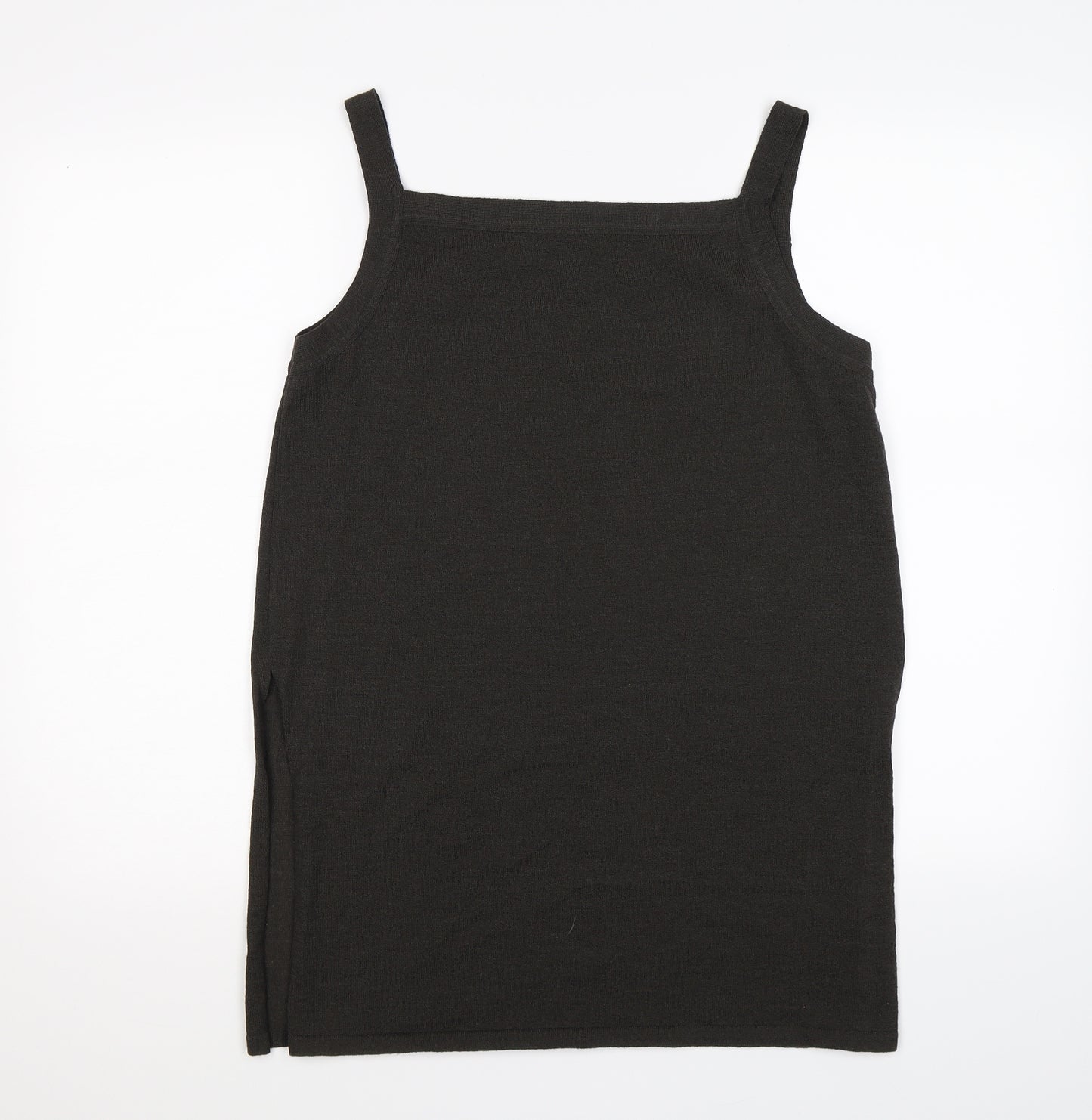 crea Womens Brown  Knit Basic Tank Size L
