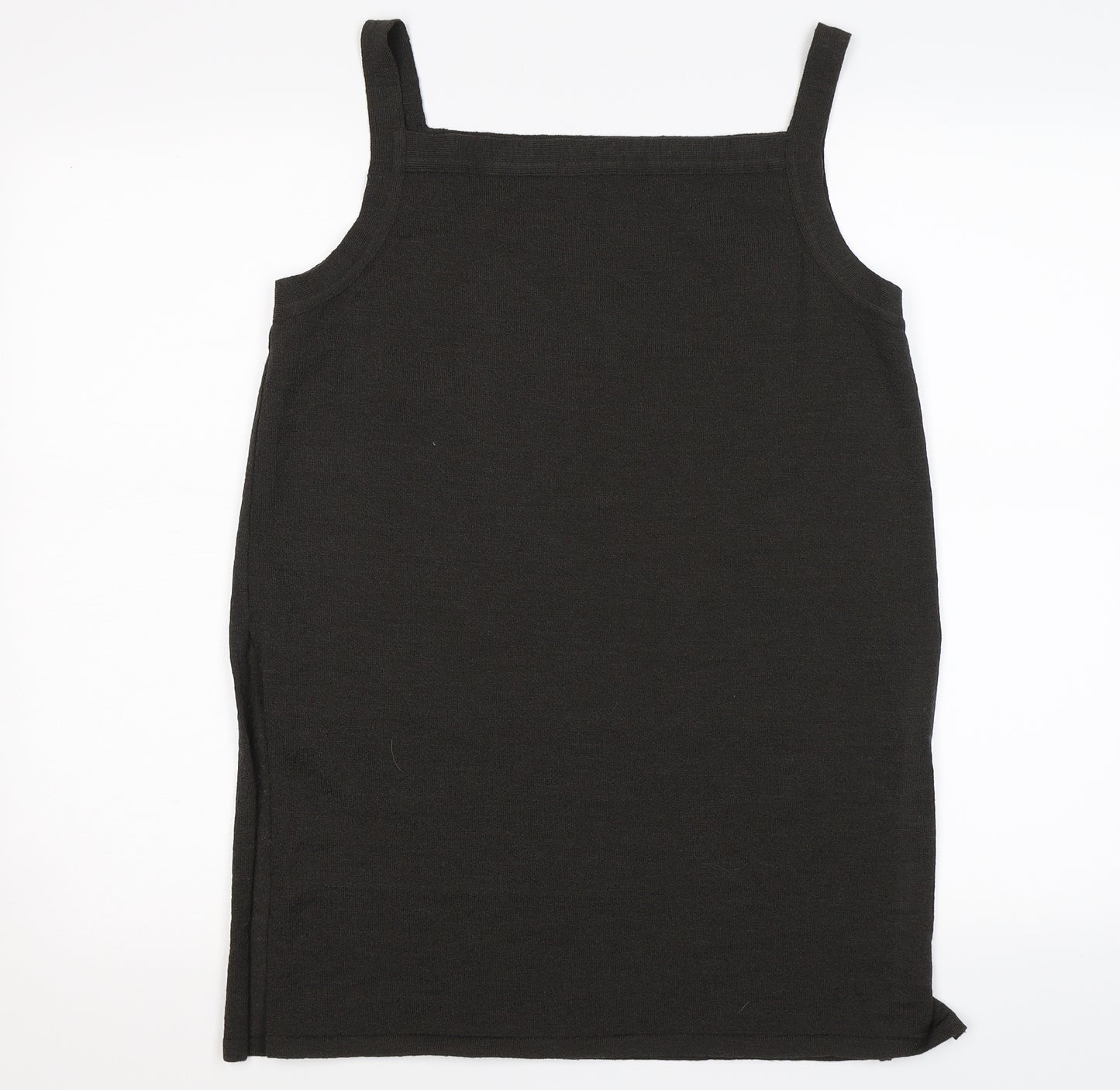 crea Womens Brown  Knit Basic Tank Size L
