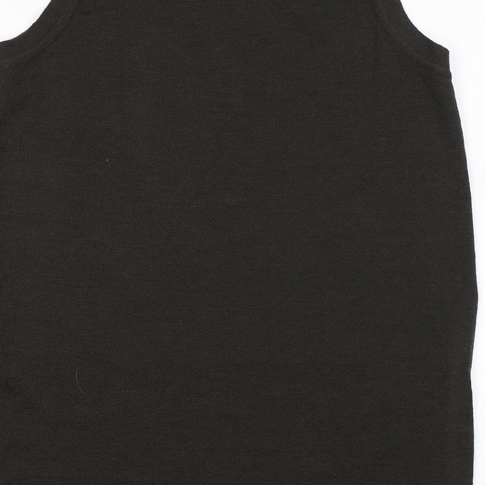 crea Womens Brown  Knit Basic Tank Size L