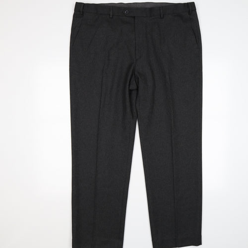 Marks and Spencer Womens Grey  Knit Dress Pants Trousers Size 42 L31 in