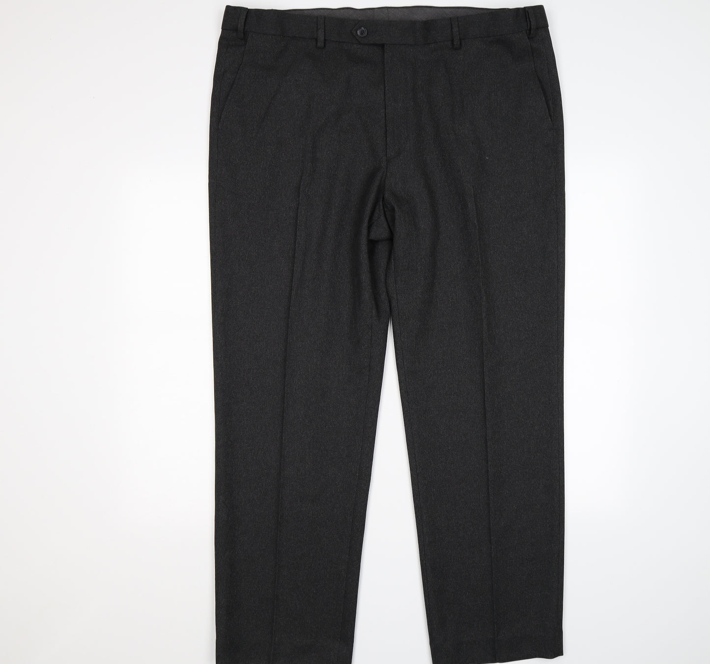 Marks and Spencer Womens Grey  Knit Dress Pants Trousers Size 42 L31 in