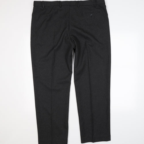 Marks and Spencer Womens Grey  Knit Dress Pants Trousers Size 42 L31 in