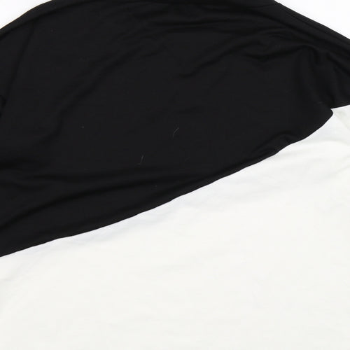 Preworn Womens Black Colourblock  Pullover Sweatshirt Size L