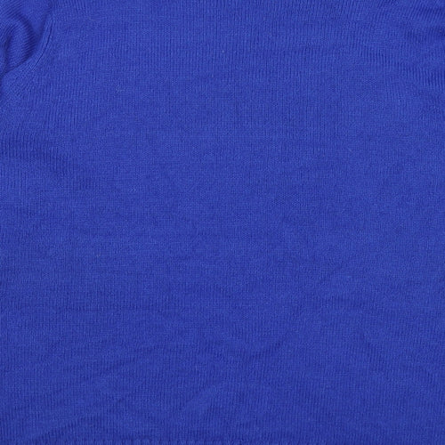 Premier Mens Blue Polka Dot Knit Pullover Jumper Size M  - penguin
