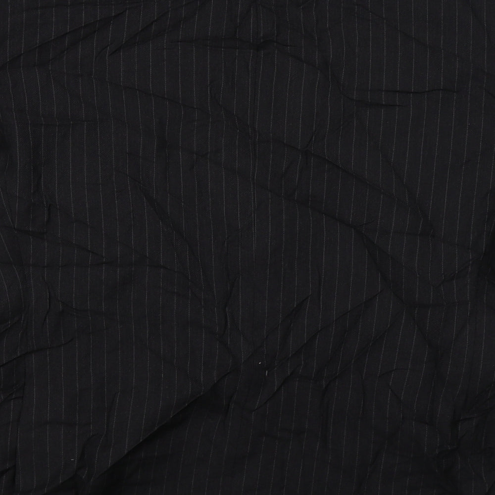 Marks and Spencer Mens Black Striped  Jacket Suit Jacket Size 44